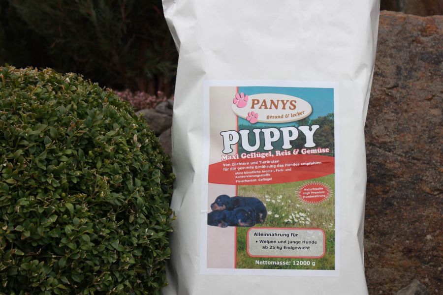 Puppy Maxi Geflügel, Reis & Gemüse Züchterangebot 3 + 1 gratis